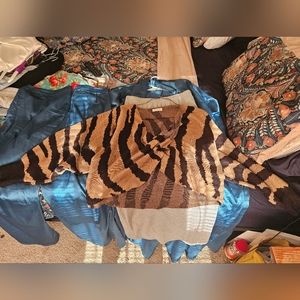 Twisted front sweater